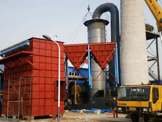 12噸導熱油鍋爐配套布袋除塵脫硫脫硝設備 12噸導熱油鍋爐配套布袋除塵脫硫脫硝設備